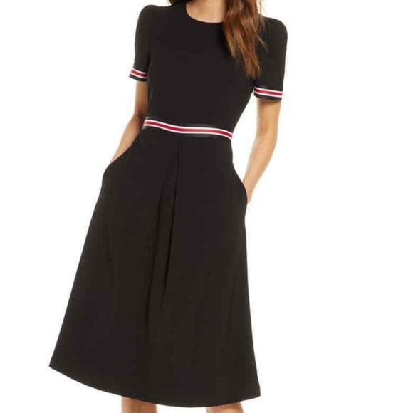 colorblock midi dress 1901